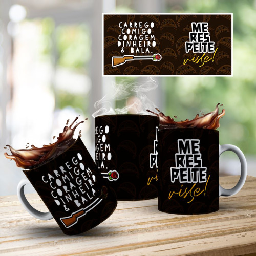 Caneca Personalizada Orgulho de ser Nordestino Porcelana Presente Nordeste # - Produto Original