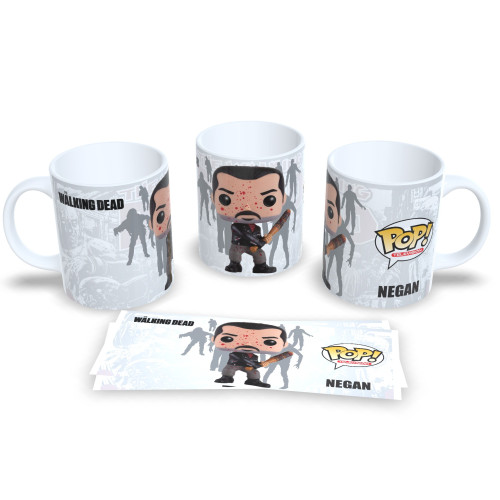 Caneca Personalizada The Walking Dead Negan Estilo Funko Porcelana The Walking Dead # - Produto Original