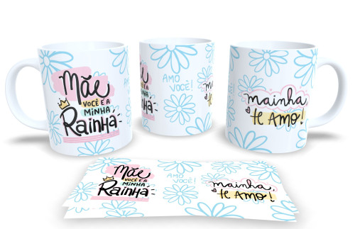 Caneca Personalizada de Porcelana – Declare Seu Amor no Dia das Mães Mãe # - Produto Original