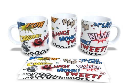 Caneca Porcelana Lutas Pop Art: Ação E Café!-Gibis-