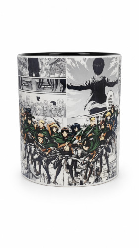 Caneca Porcelana Personalizada Attack on Titan Attack On Titan # - Produto Original