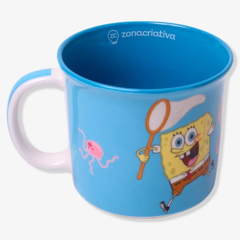 Caneca Tom Bob Esponja Patrick Agua Viva 350ml ZC - 10026426-Bob Esponja-