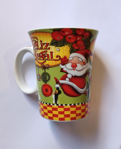Caneca antiga Feliz Natal Nenhuma # - Produto Original