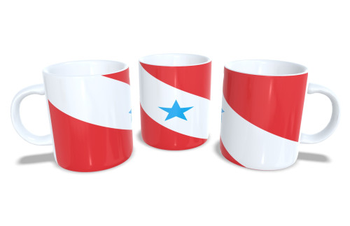 Caneca de Porcelana Bandeira do Seu Estado Para-Bandeiras-