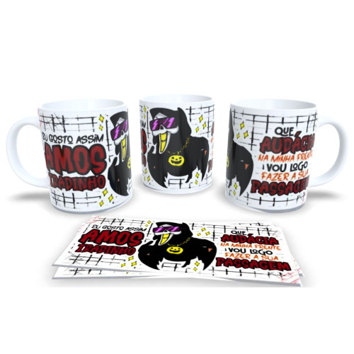 Caneca de Porcelana Personalizada Amostradinho – Presente Diferente e Divertido Engraçada # - Produto Original