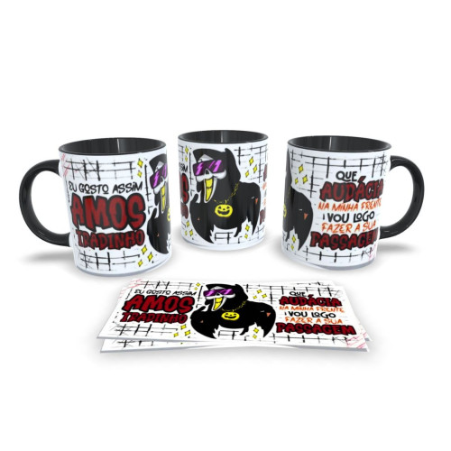 Caneca de Porcelana Personalizada Amostradinho – Presente Divertido-Amostradinho-