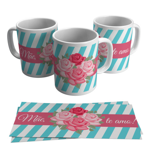 Caneca de Porcelana Personalizada Dia das Mães – Presente Especial-Mãe-