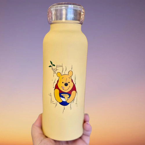 Caneca E Copo Garrafa Térmica Ursinho Pooh Bubble-Disney Ursinho Pooh-