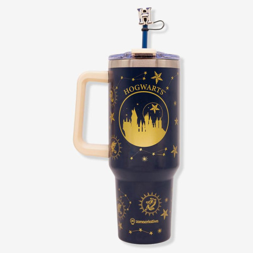 Canecão Tumbler E Pingente Harry Potter | Térmico Hogwarts Harry Potter # - Produto Original