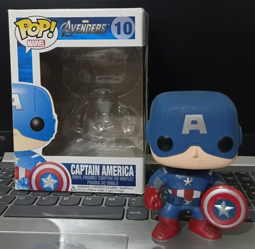 Funko Pop Capitão América Marvel Avengers #10 - Produto Original