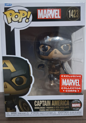 Funko Pop Captain America Collector Corp Marvel 85 Anos Marvel #1423 - Produto Original
