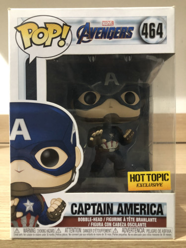 Funko Pop Captain America Ultimato Hot Topic Exclusive Marvel Avengers Endgame #464 - Produto Original