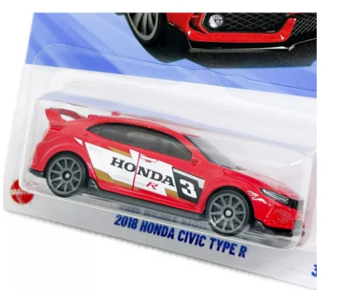 Action Figures Carrinho Hot Wheels 2018 Honda Civic Type R 2025 Hyy64 - THEN NOW - #