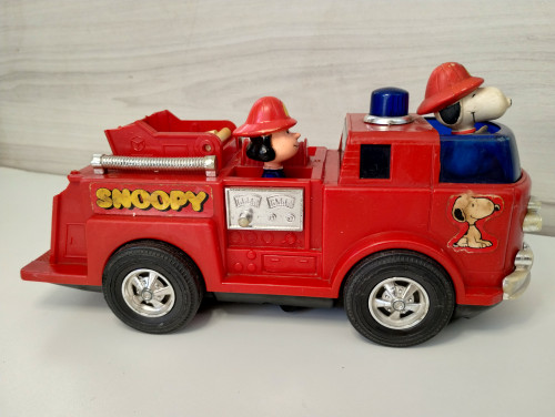 Action Figures Carro de Bombeiros Snoopy-Snoopy-