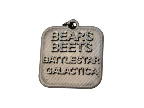 Chaveiro Bears Beets Battlestar Galactica-The Office-