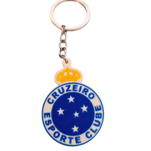 Chaveiro Borracha Oficial Licenciado Cruzeiro Futebol # - Produto Original