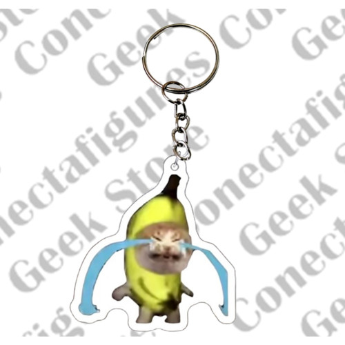 Chaveiro Cat meme gato meme Cry cat Gato chorão Banana cat banana gato banana cat # - Produto Original