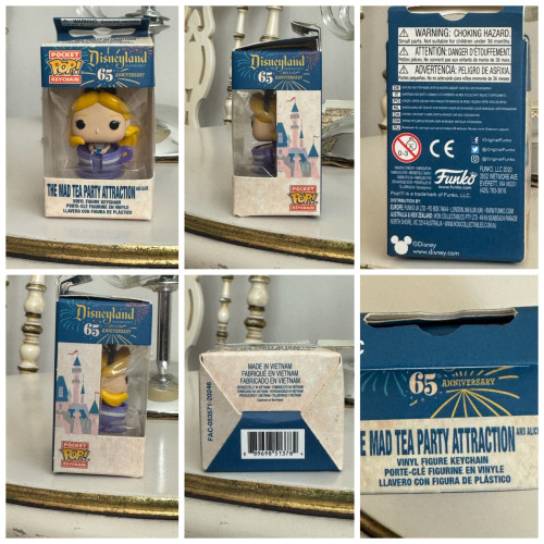 Chaveiro Funko Alice The Mad Tea Party Attraction Disney Funko Pocket Pop Keychain - Alice No País Das Maravilhas - #