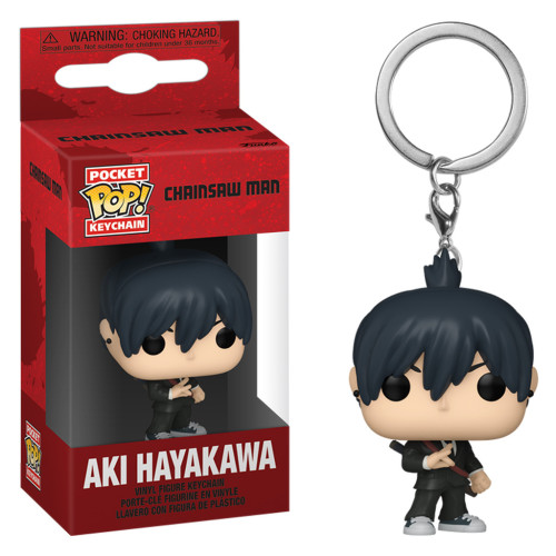 Chaveiro Funko Pop Keychain Chainsaw Man - Aki Hayakawa Chainsaw Man # - Produto Original