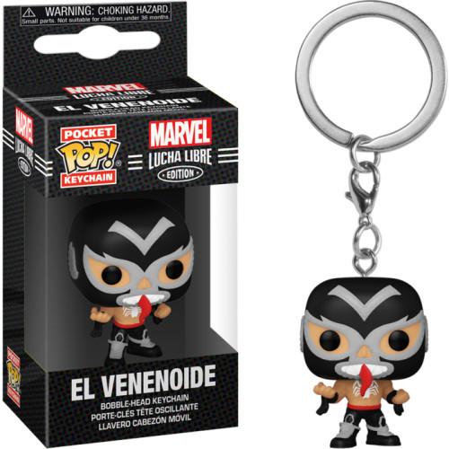 Chaveiro Funko Pop Keychain Marvel Lucha Libre - El Venenoide Marvel Lucha Libre # - Produto Original