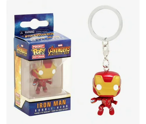 Chaveiro Iron Man Bobble - head - Pocket Pop! Funko Marvel Avengers Infinity War # - Produto Original