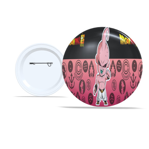 Chaveiro Kit Com 5 Botton 5,8 cm Geek Dragon Ball Z  Acessório de Mochila e Roupas - Botton - #