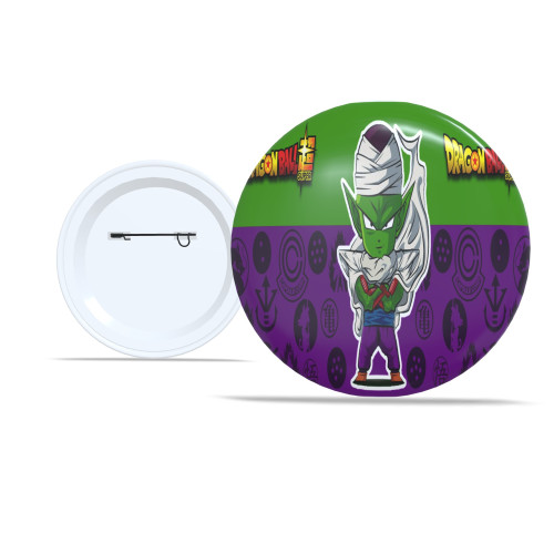 Chaveiro Kit Com 5 Botton 5,8 cm Geek Dragon Ball Z  Acessório de Mochila e Roupas - Botton - #