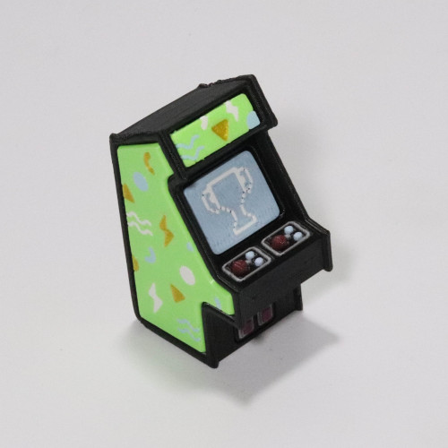 Chaveiro Mini Arcade Fliperama Retro Fidget Clicker Impressão 3D - RAIO VERDE ARCADE # - Produto Original