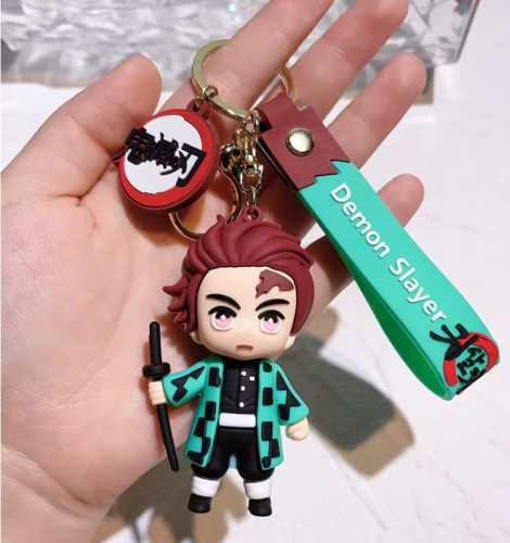 Chaveiro Tanjiro Silicone 3D-Demon Slayer: Kimetsu No Yaiba-