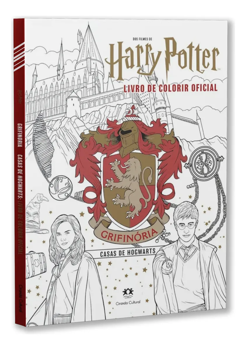 Livro De Colorir Harry Potter Hogwarts Grifinória Gryffindor-Harry Potter-1