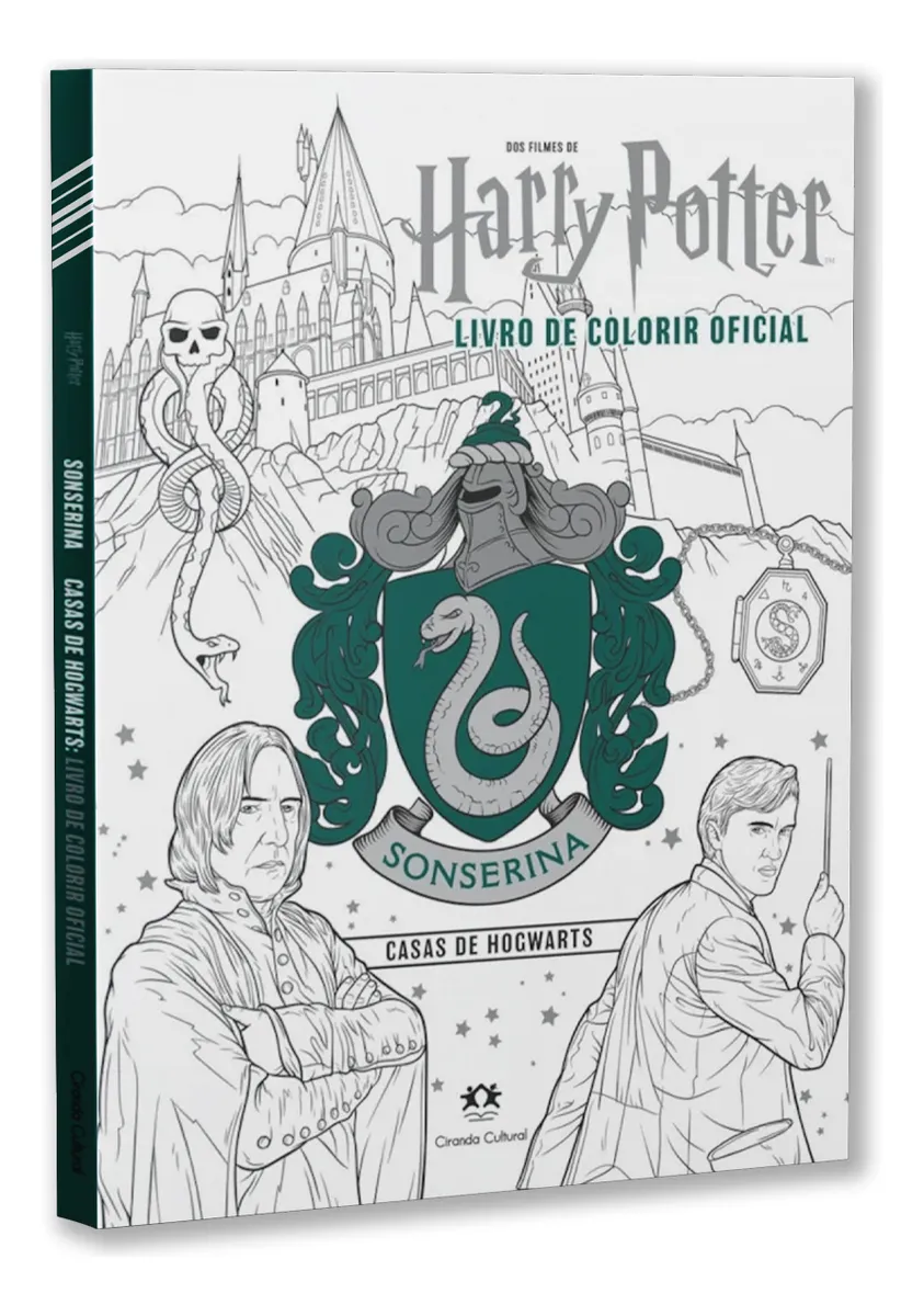 Livro De Colorir Harry Potter Hogwarts Sonserina Slytherin-Harry Potter-1