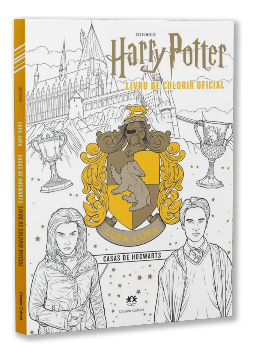 Livro De Colorir Harry Potter Hogwarts Lufa Lufa Hufflepuff-Harry Potter-1