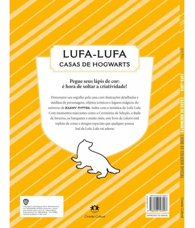 Livro De Colorir Harry Potter Hogwarts Lufa Lufa Hufflepuff - Harry Potter - #1