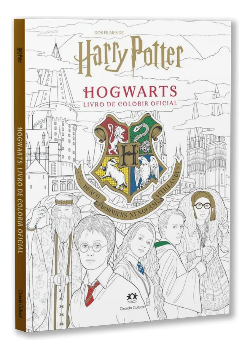 Livro De Colorir Harry Potter Hogwarts Deluxe Adulto Oficial-Harry Potter-1