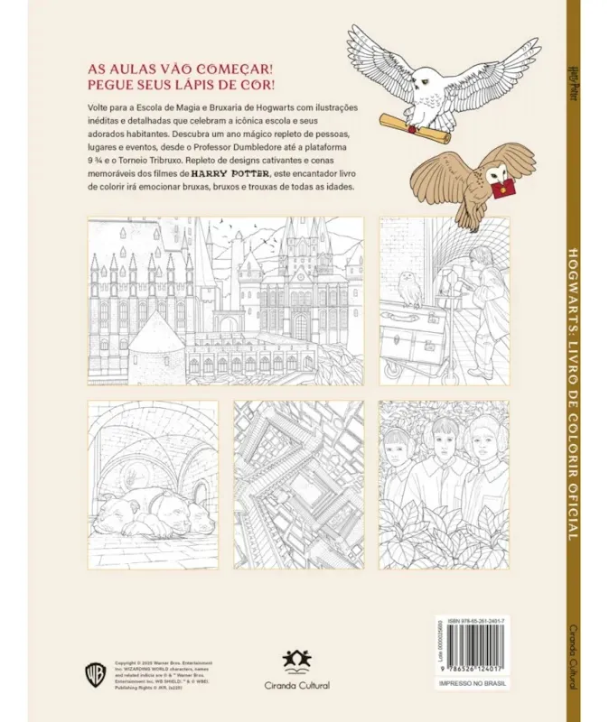 Livro De Colorir Harry Potter Hogwarts Deluxe Adulto Oficial - Harry Potter - #1