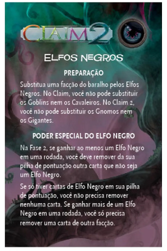 Claim: Elfos Negros (expansão) - Papergames - Jogo De Tabuleiro - #