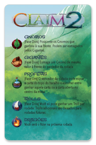 Jogo De Cartas Claim 2 - Papergames - Jogo De Tabuleiro - #
