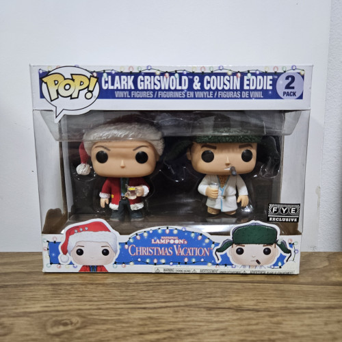 Funko Pop Clark Griswold & Cousin Eddie - FYE Exclusive black sticker-Movies National Lampoon's Christmas Vacation-2