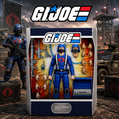 Cobra Trooper Ultimate 18cm - Gi Joe Lançamento 2022 Retro Toys # - Produto Original