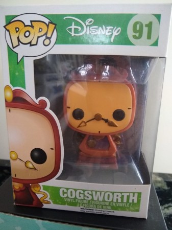 Funko Pop Cogsworth - A Bela E A Fera - #91