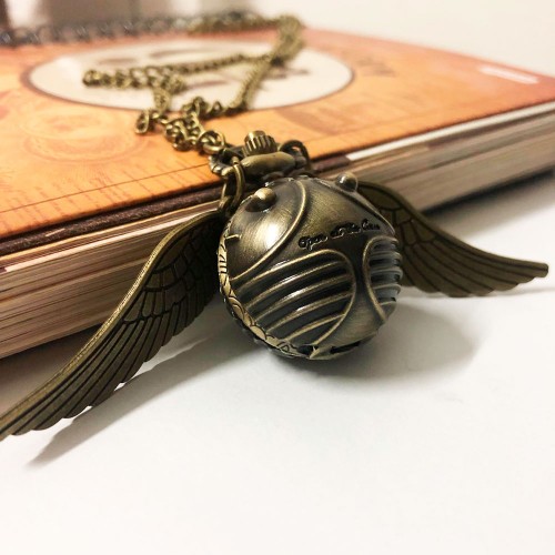 Chaveiro Colar Relógio - Pomo De Ouro Harry Potter-Harry Potter-