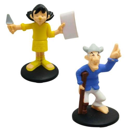 Action Figures Coleção Asterix e Obelix (cód 176)-Asterix E Obelix-