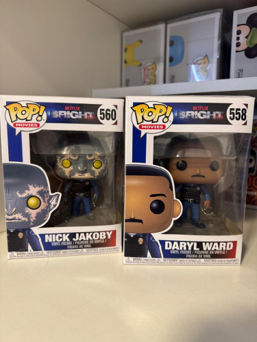 Funko Pop Coleção Bright - Daryl Ward e Nick Jakoby-Netflix-558