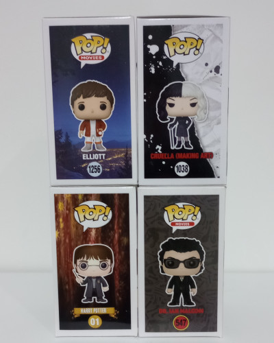 Combo Funko Pop Filmes | Cruella | Harry Potter | Jurassic Park | E.T |Novo | - Pop Movies - #1