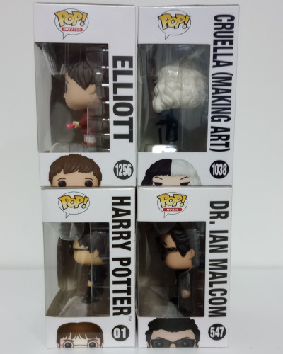 Combo Funko Pop Filmes | Cruella | Harry Potter | Jurassic Park | E.T |Novo | - Pop Movies - #1