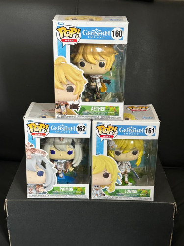 Combo Funko Pop Genshin #160 #161 Genshin Impact #162 - Produto Original