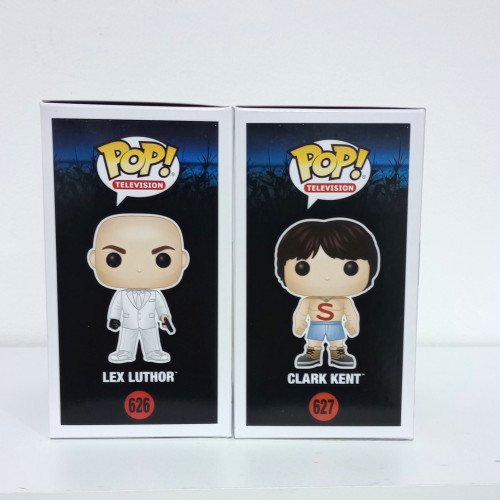 Combo Funko Pop Smallville: Clark Kent (shirtless) #627 e Lex Luthor #626 Novos | Vaulted - Smallville - #1