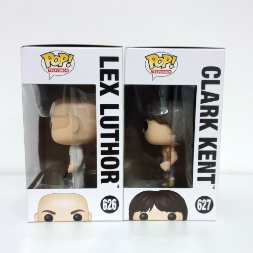 Combo Funko Pop Smallville: Clark Kent (shirtless) #627 e Lex Luthor #626 Novos | Vaulted - Smallville - #1