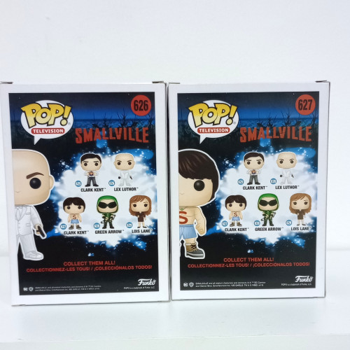 Combo Funko Pop Smallville: Clark Kent (shirtless) #627 e Lex Luthor #626 Novos | Vaulted - Smallville - #1