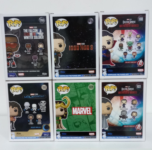 Combo Marvel Funko Pop | 6 Personagens do Universo Marvel + 1 personagem brinde - Marvel Studios - #1